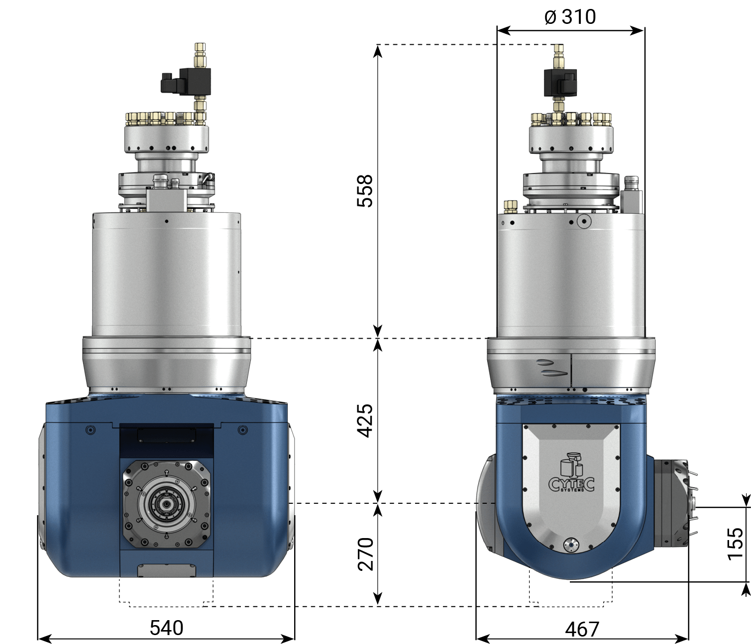 CYTEC CYMILL S-Series HD heavy-duty fork milling head