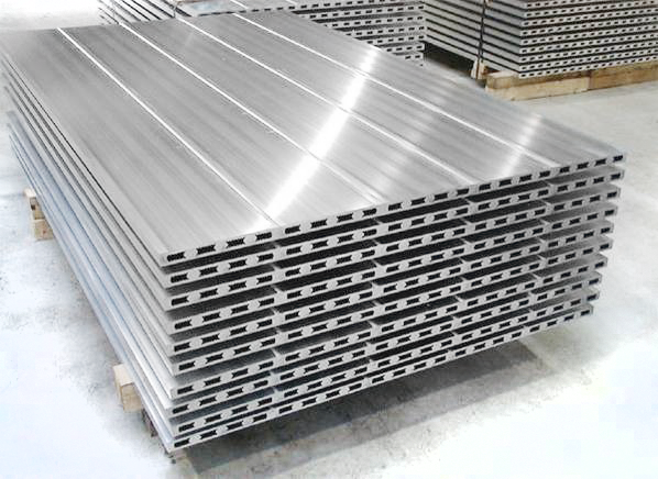 FSW FRICTION STIR WELDING 6 Stacked friction stir welded aluminum profiles