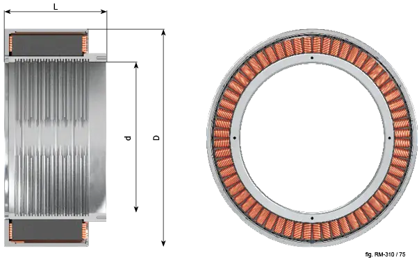 TORQUEMOTOR 5 RM 310 torque motor dimension drawing
