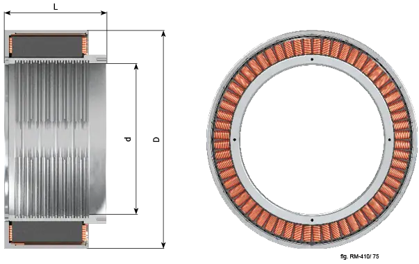 TORQUEMOTOR 6 RM 410 torque motor dimension drawing